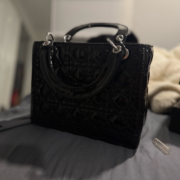 Dior Shiny Black Mini Bag - Picture 3 of 3